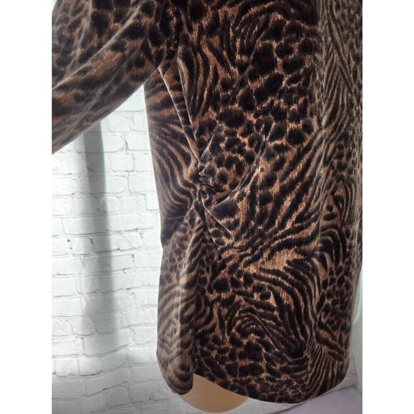Rafaella Women's Size Large Leopard Print Blouse - Picture 6 of 9